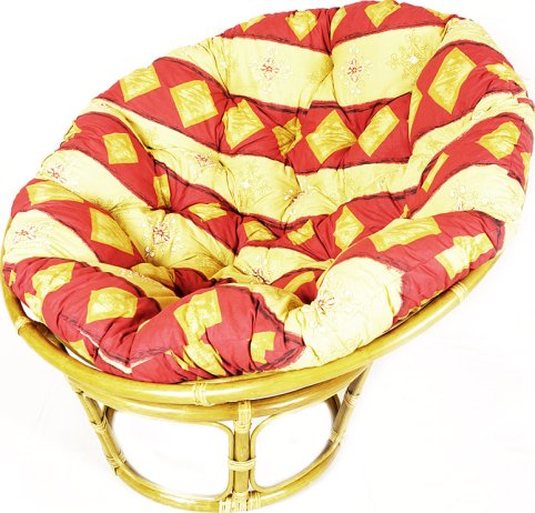 Ratanový PAPASAN, svetlý, priemer 110 cm