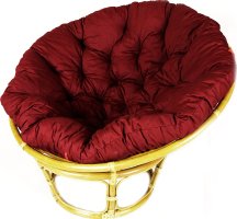 Ratanový PAPASAN, svetlý, priemer 110 cm