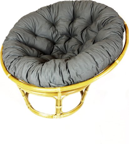 Ratanový PAPASAN, svetlý, priemer 110 cm