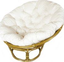 Ratanový PAPASAN, svetlý, priemer 110 cm