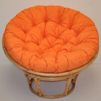 Ratanový PAPASAN, svetlý, priemer 110 cm