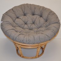 Ratanový PAPASAN, svetlý, priemer 110 cm