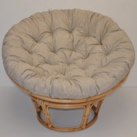 Ratanový PAPASAN, svetlý, priemer 110 cm