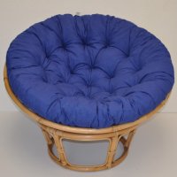 Ratanový PAPASAN, svetlý, priemer 110 cm