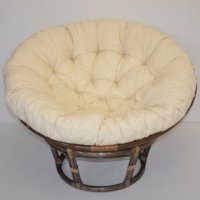 Ratanový PAPASAN tmavý - priemer 100 cm