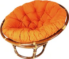 Ratanový PAPASAN - tmavý med - priemer 110 cm