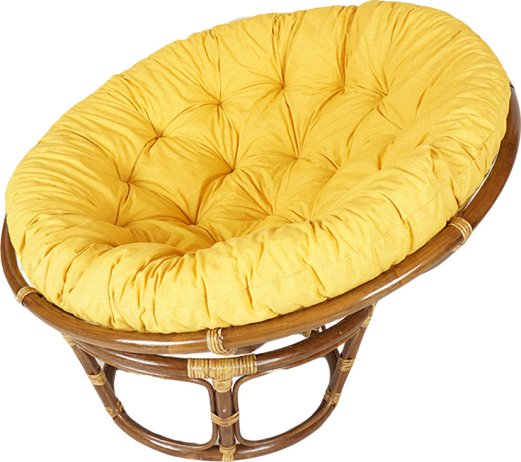 Ratanový PAPASAN - tmavý med - priemer 110 cm