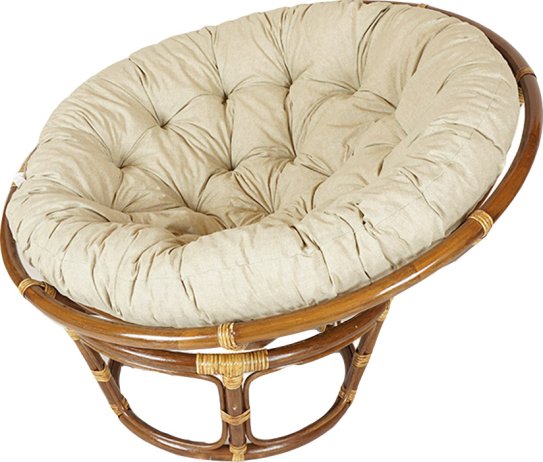 Ratanový PAPASAN - tmavý med - priemer 110 cm